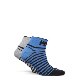 Шкарпетки Puma Unisex Quarter 2P 101002001-020 синій, сірий, чорний 35-38 (8718824798455)