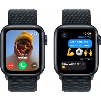 Смарт-годинник Apple Watch SE 2023 GPS 40mm Midnight Aluminium Case with Midnight Sport Loop (MRE03QP/A)