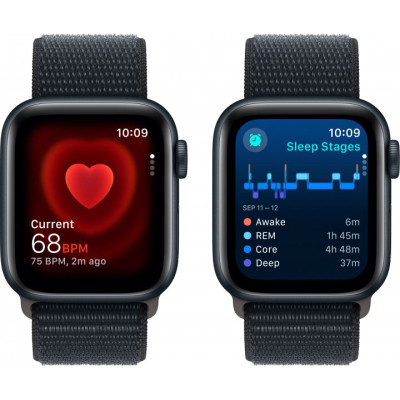 Смарт-годинник Apple Watch SE 2023 GPS 40mm Midnight Aluminium Case with Midnight Sport Loop (MRE03QP/A)