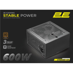 Блок живлення 2E 600W Stable Power ATX3.1 (2E-ST600BR-120)