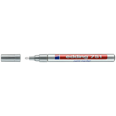 Маркер Edding Paint 1-2 мм круглий срібний (e-751/54)