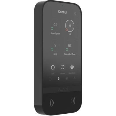 Клавіатура до охоронної системи Ajax KeyPad TouchScreen black