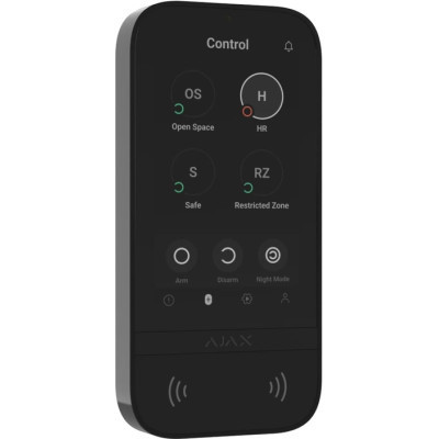Клавіатура до охоронної системи Ajax KeyPad TouchScreen black