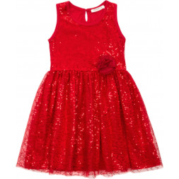 Плаття дитяче Breeze святкове з паєтками (12740-140G-red)