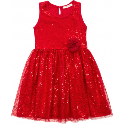 Плаття дитяче Breeze святкове з паєтками (12740-140G-red)