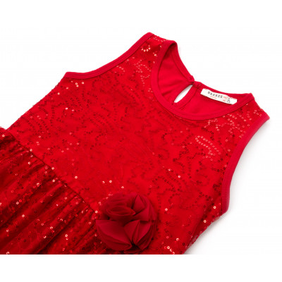 Плаття дитяче Breeze святкове з паєтками (12740-140G-red)