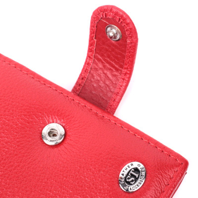 Гаманець ST Leather З натуральної шкіри Червоний (22555)