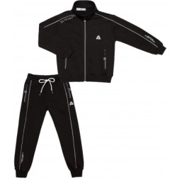 Спортивний костюм дитячий A-Yugi на блискавці (7052-146B-black)