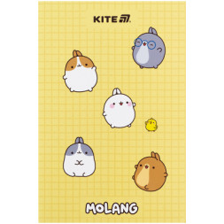 Блокнот Kite А5 Molang термобіндер, 64 аркуші, нелінований (ML25-193)