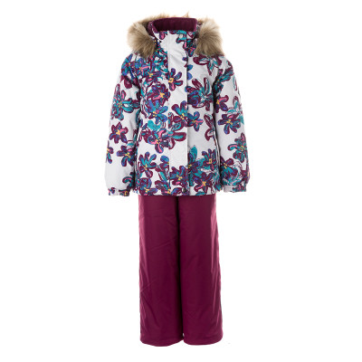 Комплект верхнього одягу дитячий Huppa MARVEL 45100030 білий з принтом/бордовий 104 (4741632035249)