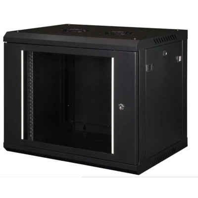 Шафа настінна Hypernet 9U 19&quot; 600x600 ProLine (PL-WMNC66-9U-BLACK)