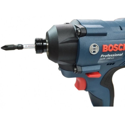 Гайковерт Bosch ударний GDR 180-Li, 2х18 В, 160 Нм, 1/4&quot;, 1.1кг, кейс (0.601.9G5.123)