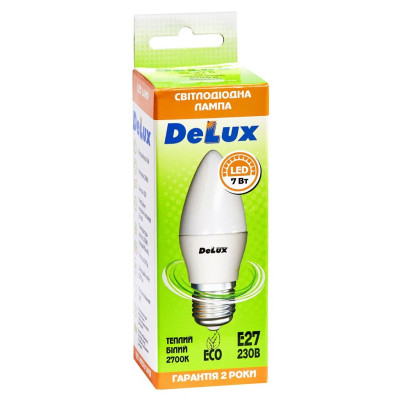 Лампочка Delux BL37B 7Вт 2700K 220В E27 (90004071)