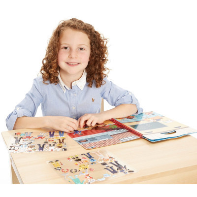 Набір для творчості Melissa&amp;Doug Об&#039;ємні багаторазові наліпки Професії (MD9426)