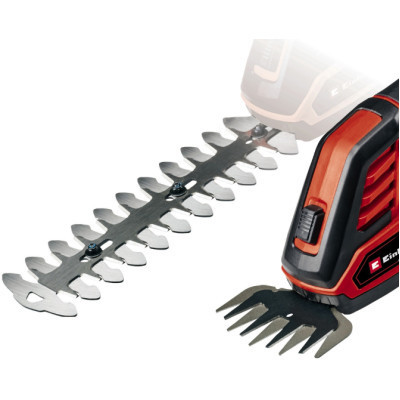 Кущоріз Einhell GE-CG 18/100 Li T - Solo, 18В, PXC, леза 100/200 мм, телескоп. ручка, 0.7 кг (без АКБ та ЗП) (3410310)