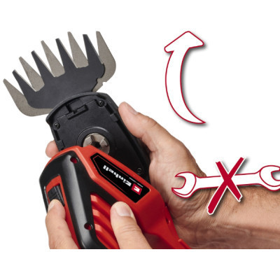Кущоріз Einhell GE-CG 18/100 Li T - Solo, 18В, PXC, леза 100/200 мм, телескоп. ручка, 0.7 кг (без АКБ та ЗП) (3410310)