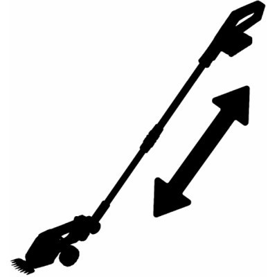 Кущоріз Einhell GE-CG 18/100 Li T - Solo, 18В, PXC, леза 100/200 мм, телескоп. ручка, 0.7 кг (без АКБ та ЗП) (3410310)
