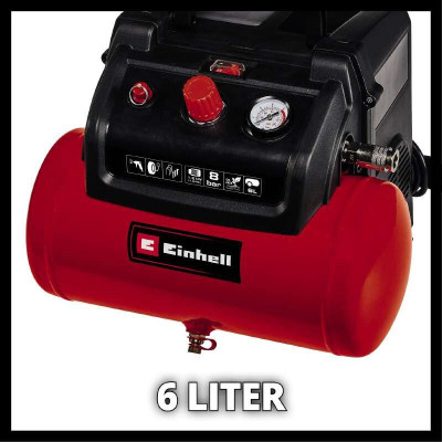 Компресор Einhell TC-AC 190/6/8 OF Set, 1200 Вт (4020650)