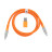 Дата кабель USB-C + USB A to USB-C 1.0m Double-Sleeved Geek orange Keychron (CAB22_KEYCHRON)