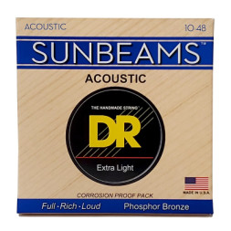 Струни для гітари DR Strings SUNBEAM Acoustic Phosphor Bronze - Extra Light (10-48) (RCA-10)