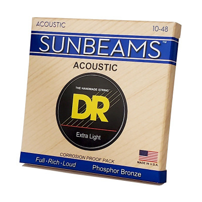 Струни для гітари DR Strings SUNBEAM Acoustic Phosphor Bronze - Extra Light (10-48) (RCA-10)