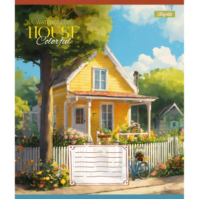Зошит 1 вересня House colorful А5 24 аркушів клітинка (767003)