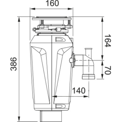 Подрібнювач харчових відходів Franke Slim 75 (134.0715.096)