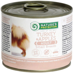 Консерви для собак Nature's Protection Adult Small Breeds Turkey&amp;Apples 200 г (KIK24520)