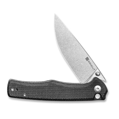 Ніж Sencut Crowley Stonewash Black Micarta (S21012-2)