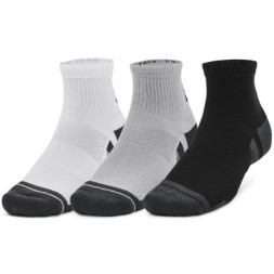 Шкарпетки Under Armour 1379510-011 Performance Tech 3 пари Qtr сірий XL (196884003036)