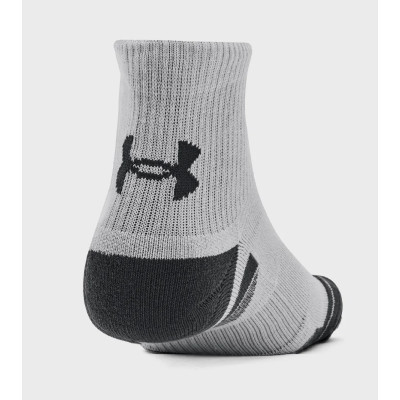 Шкарпетки Under Armour 1379510-011 Performance Tech 3 пари Qtr сірий XL (196884003036)