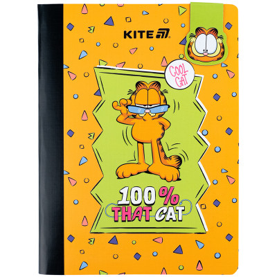 Блокнот Kite з магнітною закладкою Garfield А5, 60 аркушів, клітинка (GF25-192)