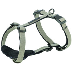 Шлея для собак Trixie CityStyle H-harness Бавовна XS–S 30–44 см 10 мм Світло-сіра (4053032682603)