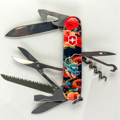 Ніж Victorinox Huntsman Zodiac 91 мм Китайський дракон (1.3713_Z3200p)