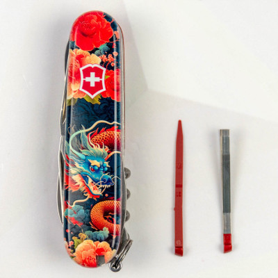 Ніж Victorinox Huntsman Zodiac 91 мм Китайський дракон (1.3713_Z3200p)