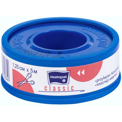 Пластир медичний Matopat Classic 1.25 см x 5 м (5900516897284)