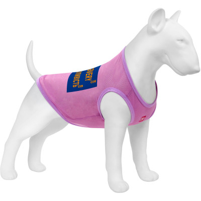 Борцівка для тварин WAUDOG Clothes &quot;Сміливість&quot; сітка M рожева (302-0231-7)