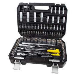 Набір інструментів Sigma насадок торцевих та біт 1/4&quot;, 1/2&quot; 94шт CrV mid (6003761)
