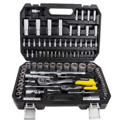 Набір інструментів Sigma насадок торцевих та біт 1/4&quot;, 1/2&quot; 94шт CrV mid (6003761)
