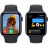 Смарт-годинник Apple Watch SE 2023 GPS 44mm Midnight Aluminium Case with Midnight Sport Band - M/L (MRE93QP/A)