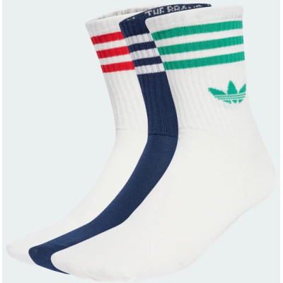 Шкарпетки Adidas 3S CREW S JV7408 3P білий, темно-синій M (40-42) (4068807914858)