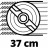 Газонокосарка Einhell PXC GE-CM 36/37 Li 36V(18+18), 37см, 45л, 25-75мм (без АКБ та ЗП) (3413172)