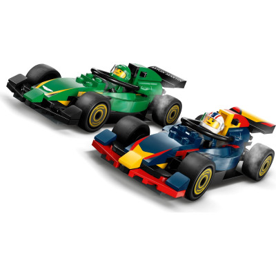 Конструктор LEGO City Вантажівка F1 з автомобілями RB20 та AMR24 (60445)