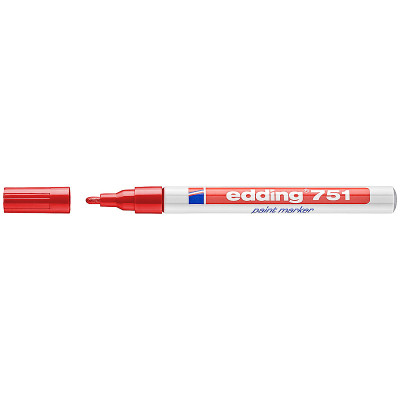 Маркер Edding Paint 1-2 мм круглий червоний (e-751/02)