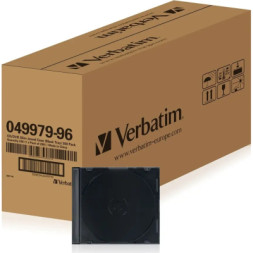 Бокс для диска CD/DVD Slimcase Black 200шт Verbatim (49979)