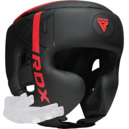 Боксерський шолом RDX F6 Kara Matte Red S (HGR-F6MR-S)