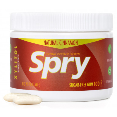 Жувальні гумки з ксилітом Spry натуральні з корицею 100 шт. (700596000148)