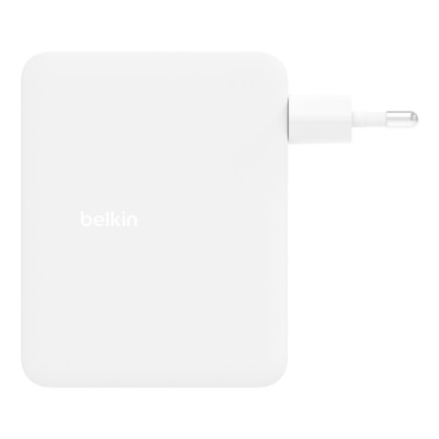 Зарядний пристрій Belkin 140W 3хUSB-С GAN PD PPS USB-A White (WCH014BTWH)