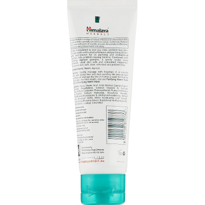 Скраб для обличчя Himalaya Herbals очищуючий з німом і абрикосом 75 мл (6291107221984/8901138819736)