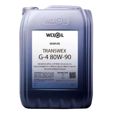 Трансмісійна олива WEXOIL Transwex 80w90 20л